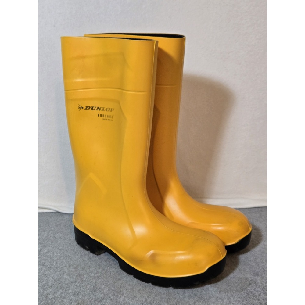 Dunlop Purofort Professional Yellow Safety Work Boot SIZE US 11  EU 44 Steel Toe